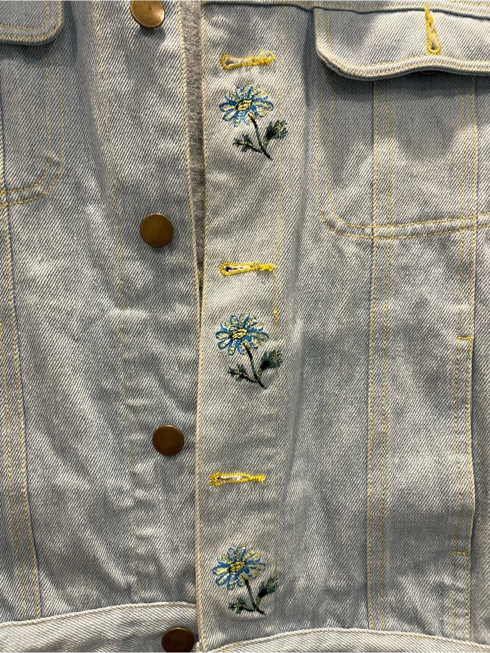 RARE Anthropologie limited edition alice in wonderland embroidered denim jacket - Picture 7 of 8